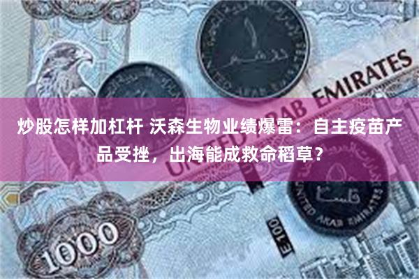炒股怎样加杠杆 沃森生物业绩爆雷：自主疫苗产品受挫，出海能成救命稻草？