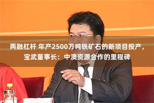 两融杠杆 年产2500万吨铁矿石的新项目投产，宝武董事长：中澳资源合作的里程碑