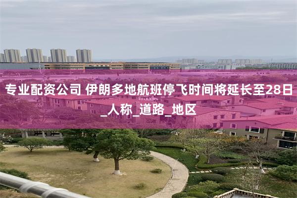 专业配资公司 伊朗多地航班停飞时间将延长至28日_人称_道路_地区
